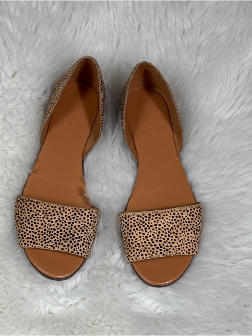 J. Crew d'Orsay Style Calf Hair Style
Dotted Sandals